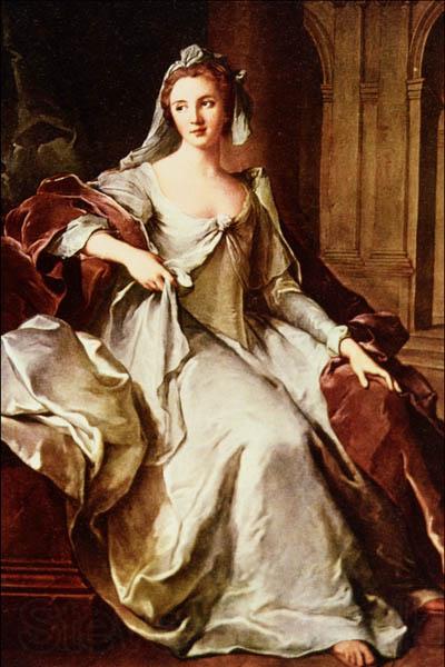 Jjean-Marc nattier Madame Henriette de France as a Vestal Virgin Norge oil painting art